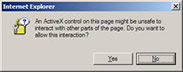 ActiveX Control dialog box